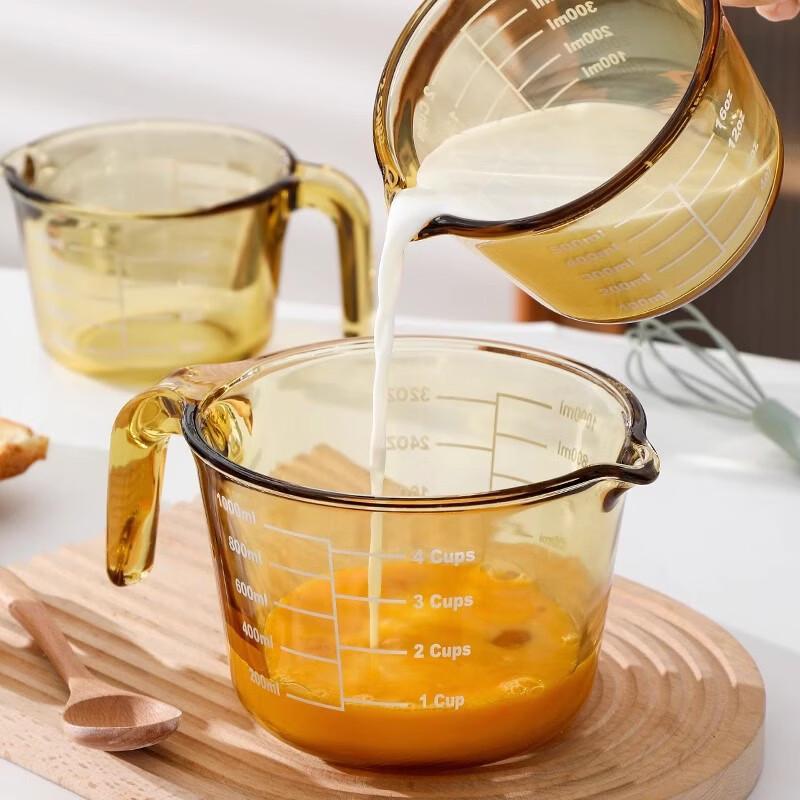 Mushroom Planet Heat-Resistant Glass Measuring Cup Set (2-Pack)