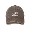 Hat Men's Street Old Ripped Denim Baseball Cap Women's Trend Brand Letter Embroidery Cap Big Head Circumference