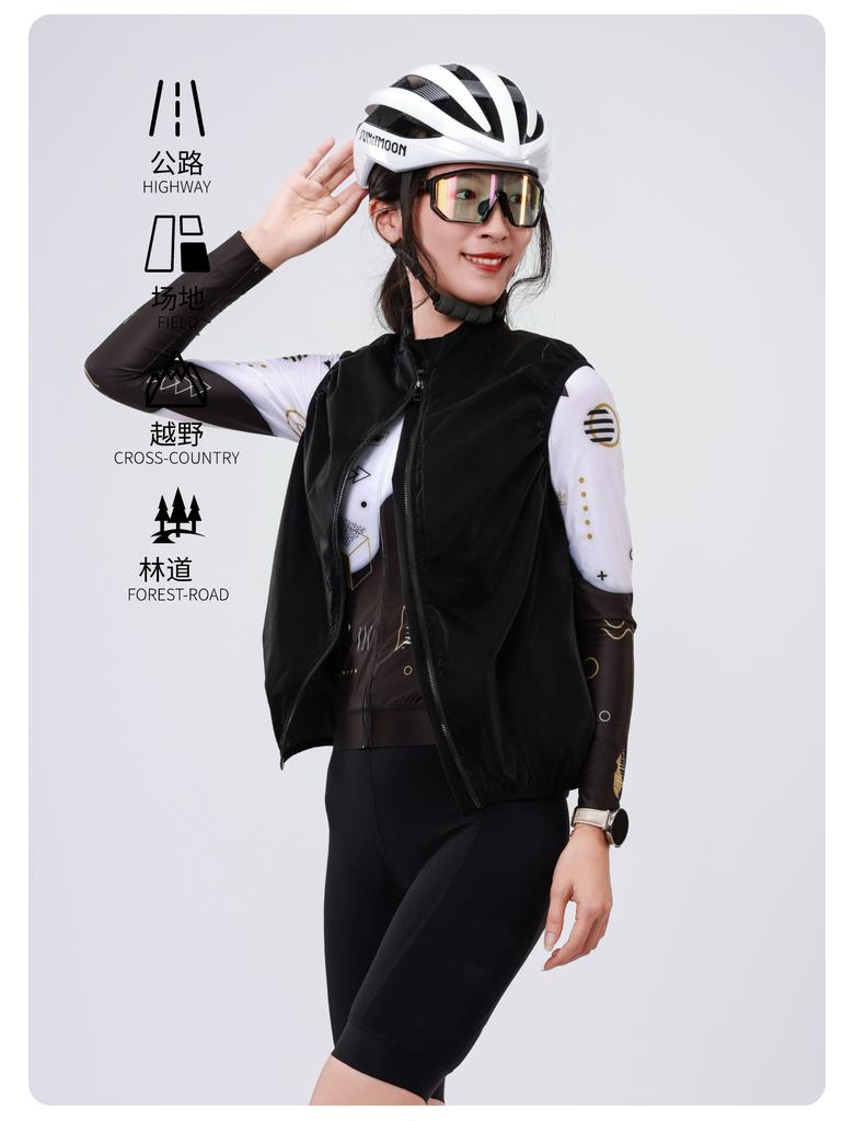 New Arrival Lightweight Cycling Vest Portable Road Bike Zip Jacket for Men Women Windproof Waterproof Running Waistcoat ODM