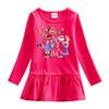 Korean Style Girls' Cartoon Long Sleeve Princess Dress - Mesh Skirt (Spring & Autumn 2026)