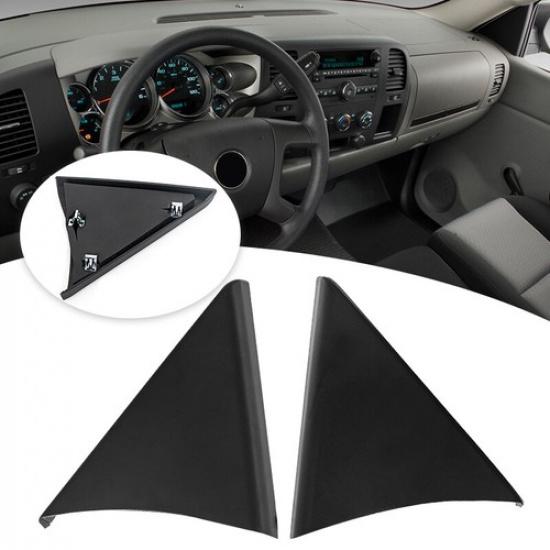 For Chevrolet Silverado GMC Sierra Interior Door Upper Trim Panel Triangle Cover