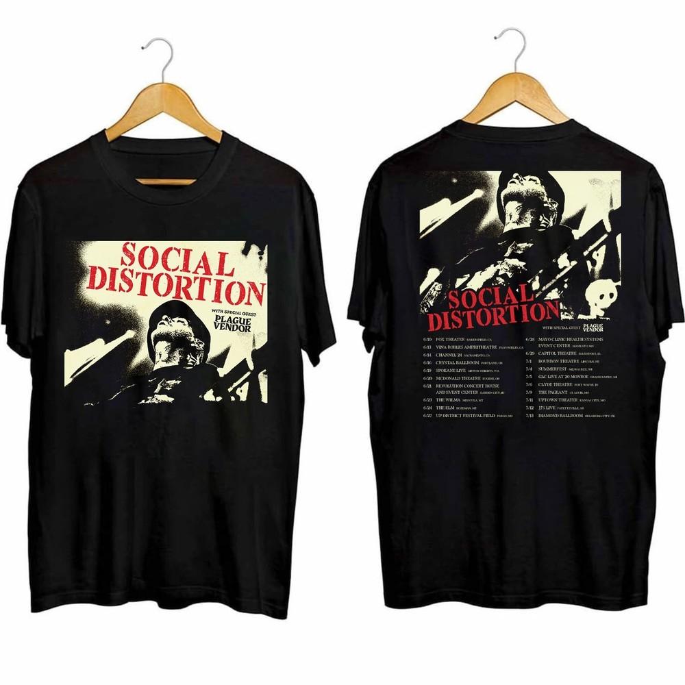 New Social Distortion band 2025 tour Gift For Fans Unisex S-5XL Shirt SS1189 Unisex T-Shirt L