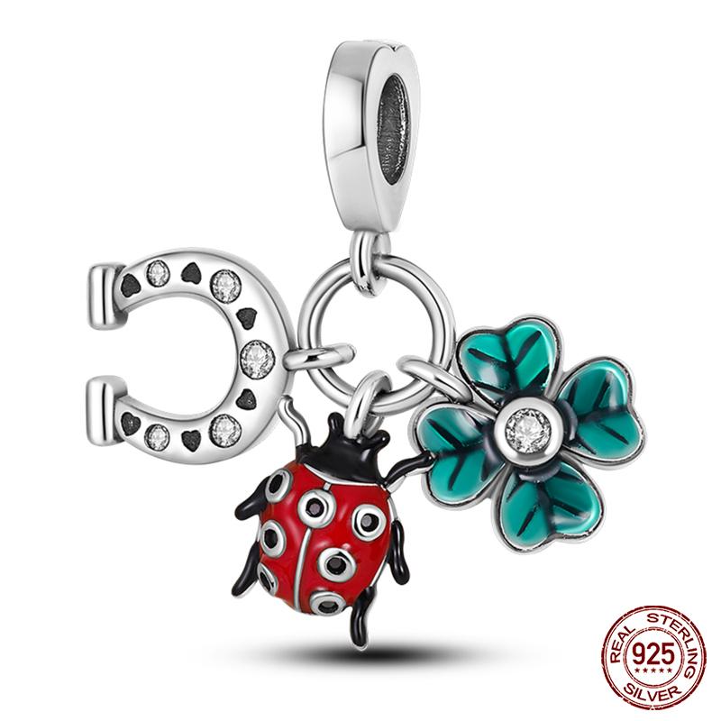 Copper Glowing Fireflies Bee Charms Beads Fit Original Bracelet For Women Fine Diy Travel Jewelry Making