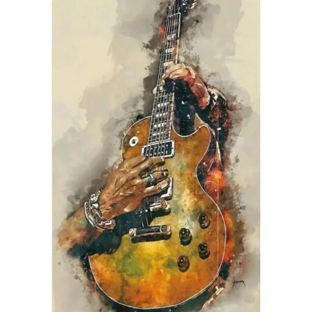 Vintage Rock Music Guitar Metal Wall Sign  Man Cave Gym Pool Bar Bathroom Yard Garage Decor  x in Tin Sign