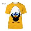 Ny Mode Tecknad Calimero 3D-tryck T-shirt Pojkars och Flickors Sommar Casual Kortärmade Söta Rundhalsade Toppar Designer T-shirt