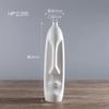 Nordic Minimalist Ceramic Abstract Vase Black and White Human Face Creative Display Room Figue Head Shape Tabletop Vase