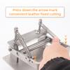 1set Precision Leather Peeling Machine, Professional Manual Stainless Steel Leather Skiver & Splitter, DIY Leather Skiving Too