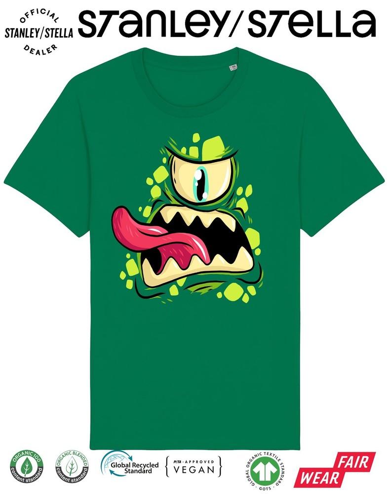 

ХЭЛЛОУИН Футболка Зеленоглазый Монстр Детская Смешная Маскарадный Костюм Ужасов Подарок 3XL