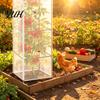 Insektenbarriere für Auberginen Garten Tomatenpflanze Abdecknetz Quadratischer Käfig, Vogelkontrolle Kleine Bauernhöfe Reißverschluss, Barriere, Netzabdeckungen Gartenarbeit