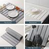 Foldable Kitchen Drying Mat Absorbent Drying Mat Diatom Mud Nonslip Drying Pad Coffee Dish Drainer Mat Stone Kitchen Accessories
