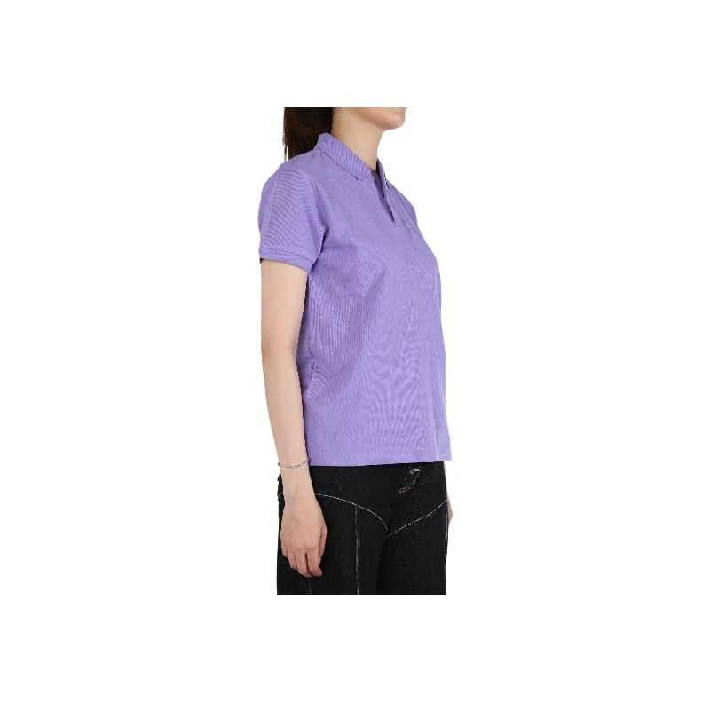 Ralph Lauren Signature Pony Embroidered Cotton Mesh Polo Shirt Women Cactus Purple 211506471-118