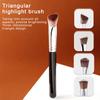 Abgewinkelter dreieckiger Concealer-Pinsel, Kontur-Highlighter-Concealer-Pinsel, Make-up-Pinsel aus Kunsthaar, spurloser Foundation-Pinsel