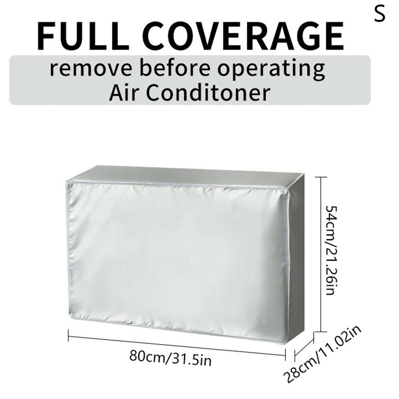 Vanntett beskyttelse mot sol og regn Klimaanleggsdeksel Enkelt å installere utendørs klimaanleggdeksel