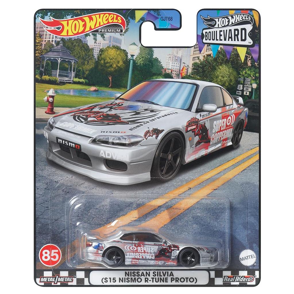 Hot Wheels Boulevard Nissan Silvia NISMO 3 e HKF31 - (S15 R-TUNE PROTO) [Aumenta a idade]