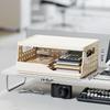 Perforated Board Foldable Storage Baskets Dopamine Folding Storage Crate Desktop Bookshelf  Home