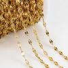 2M Stainless Steel Lips Chains Dia 2mm 2.5mm 3mm for DIY Necklace Bracelet Components Chain Wholesale Jewelry Making Accessories