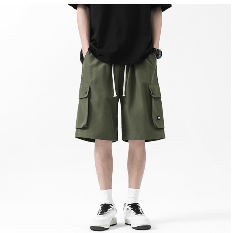 Sommer-Cargo-Shorts für Herren, Harajuku, Y2k, Retro, All-Match, Baggy, gerade Hose, weites Bein, neue Arbeitshose für Herren, Größe M-5XL