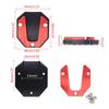 Motorcycle Kickstand Foot Support Motorbike Side Kick Stand Pad Side Stand Large Foot Pad Parking Plate Base Foot Extension Pad