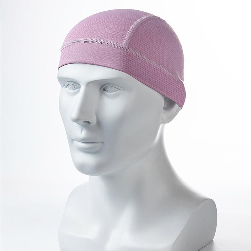Unisex Cycling Cap Quick Dry Breathable Mesh Moisture Wicking Under Helmet Beanie Inner Lined Dome Summer Simple Sport Cap