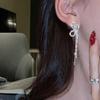 Luxury Rhinestone Women's Earrings For women Bowknot Zircon Earrings New Shiny Wedding Statement Party Jewelry Gifts