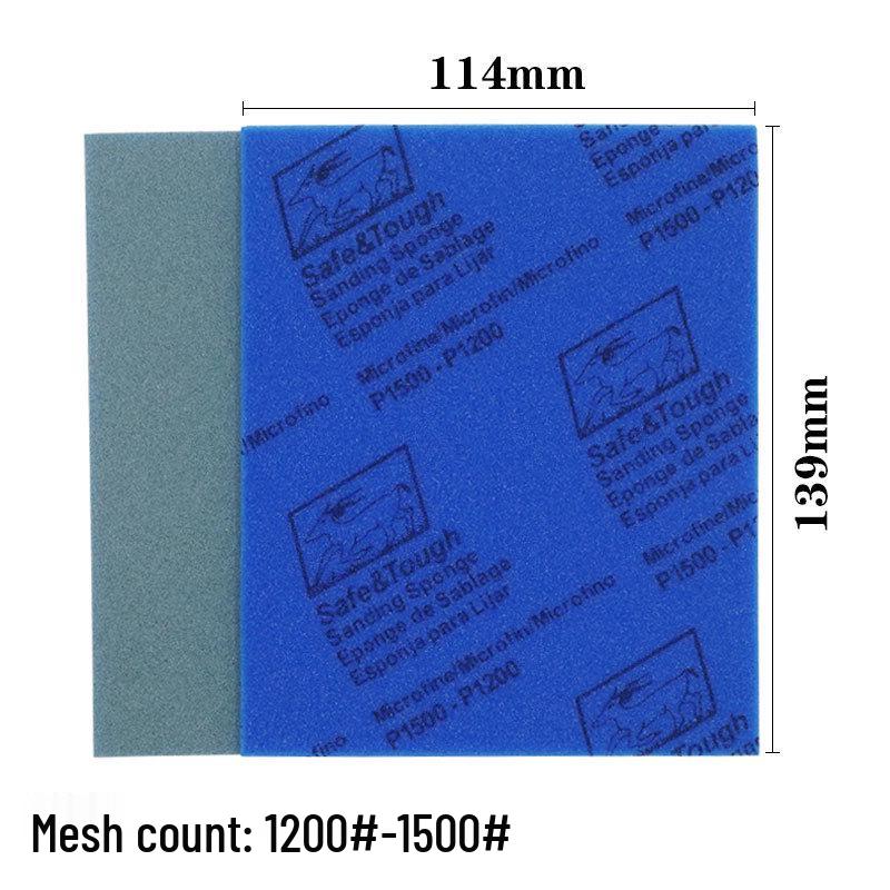 Dual-Use Dry/Wet Sandpaper Foam Sheet for Woodworking & Furniture Polishing