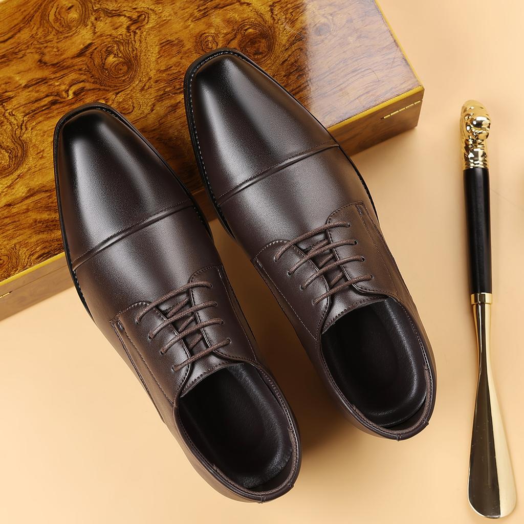 New Men's Formal Black Leather Shoes Fashion Casual Formal Shoes Classic Formal Leather Casual Shoes Zapatos De Vestir Hombre