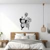 Butterfly Woman Metal Wall Art Floral Decor Line