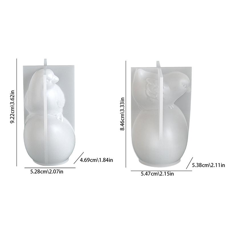 Standing Chick DIY Easter Egg Silicone Mold Candle Making Kit for Scented Plaster Resin Crafts