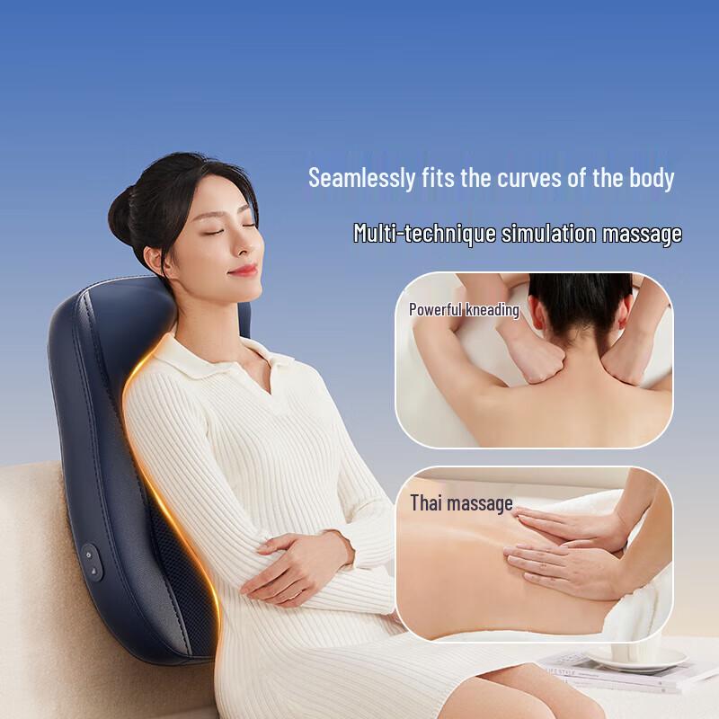 Aux Cervical Neck & Shoulder Massager Pillow with Heat