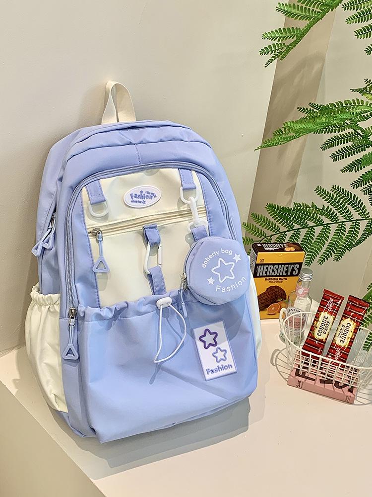 2025 Korean-Style Women's Backpack: Large Capacity, Stylish School Bag for Junior High Girls