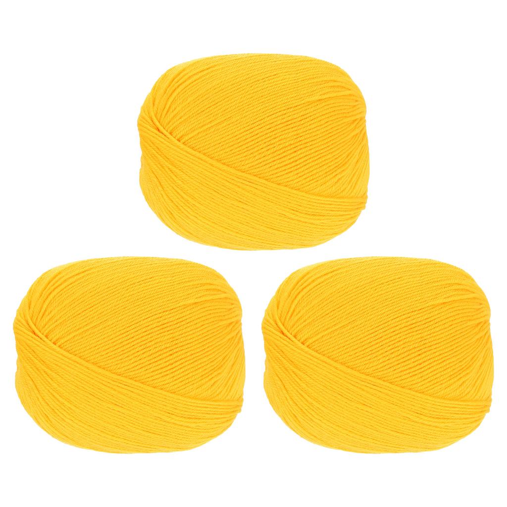 100% Wollgarn 4-fädiges Wollvlies Luxuriöses und weiches Garn Handgefärbtes Garn zum Handstricken Häkeln, 3,52 OZ, 306 Yard 3 Knäuel