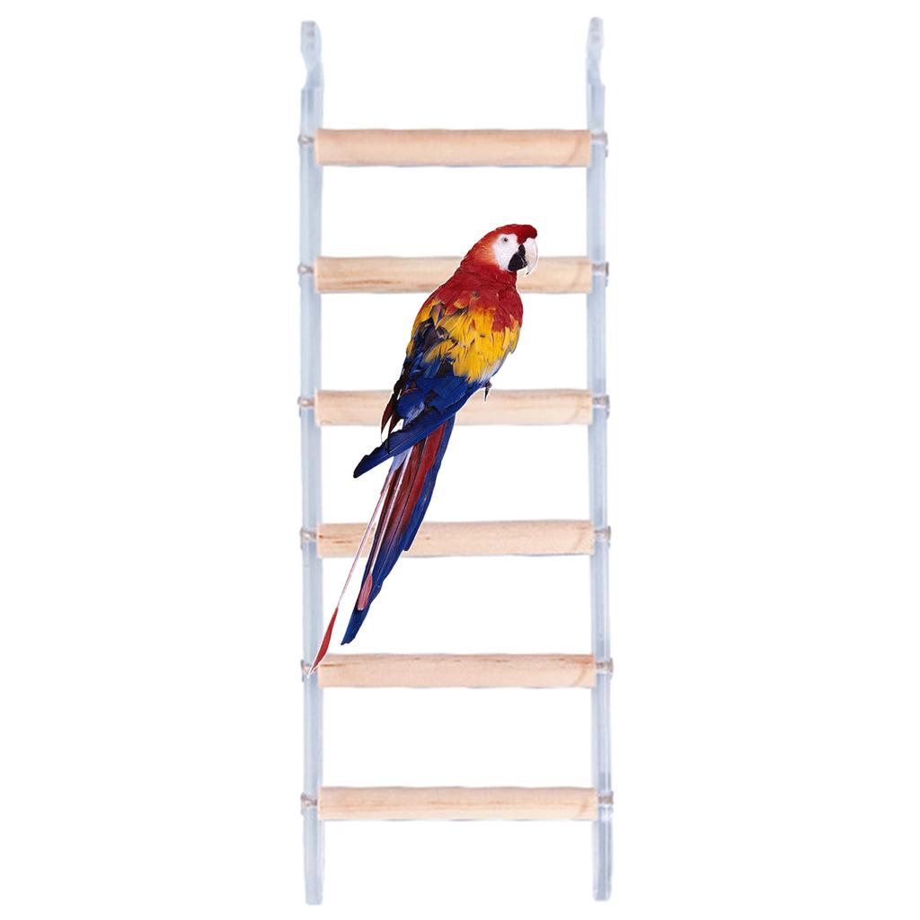 Natural Wood Bird Perch Stand Ladder Scratcher Branch Perch for Parrotss Parakeets Toy Branch Bird Cage Accessories