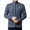 Men's Knitted Fleece Zipper Jacket Men's Sports Large Size Casual Jacket