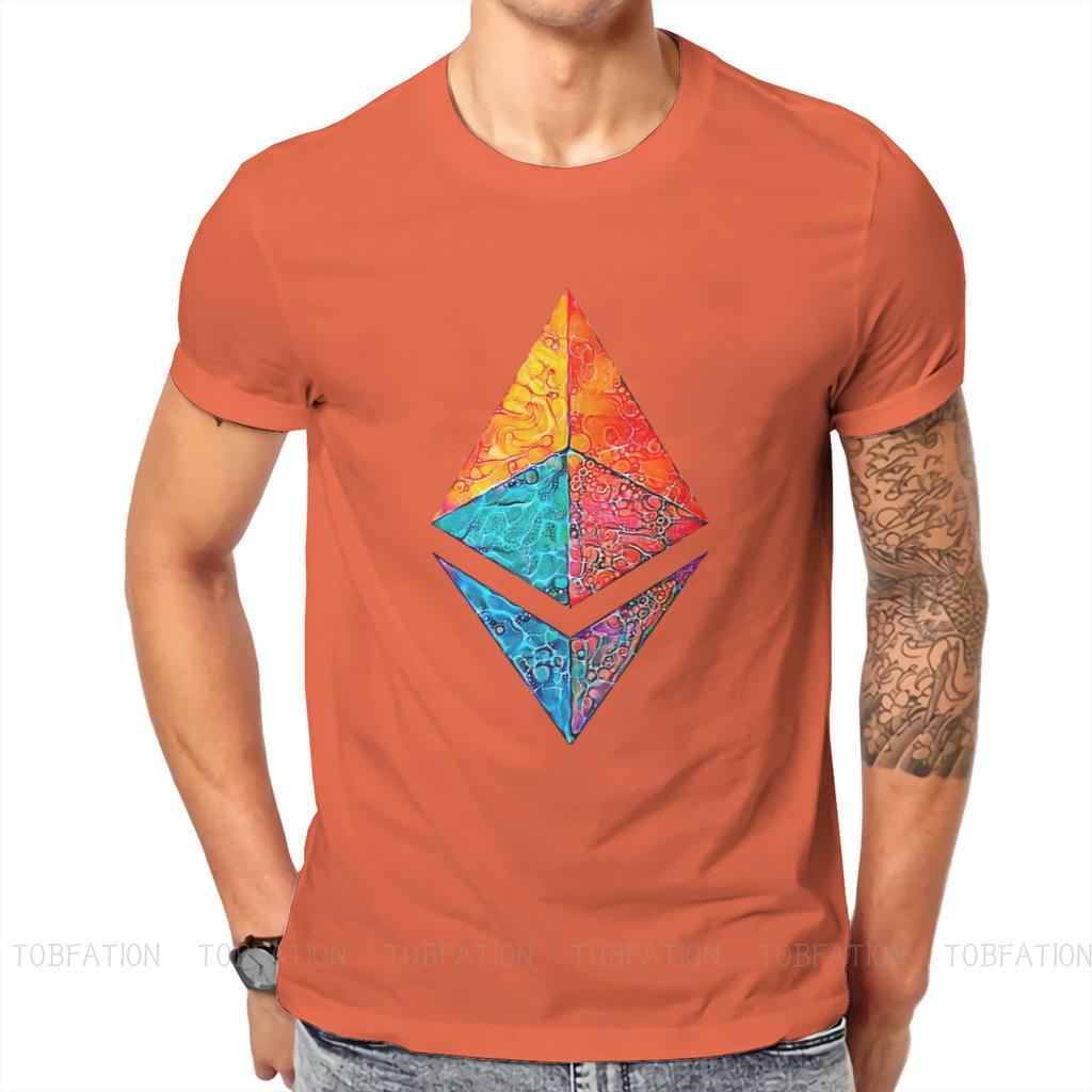 Bitcoin Cryptocurrency Ethereum Caustic Acid Tshirt Harajuku Alternative Mens Clothing Tops Cotton Crewneck T Shirt