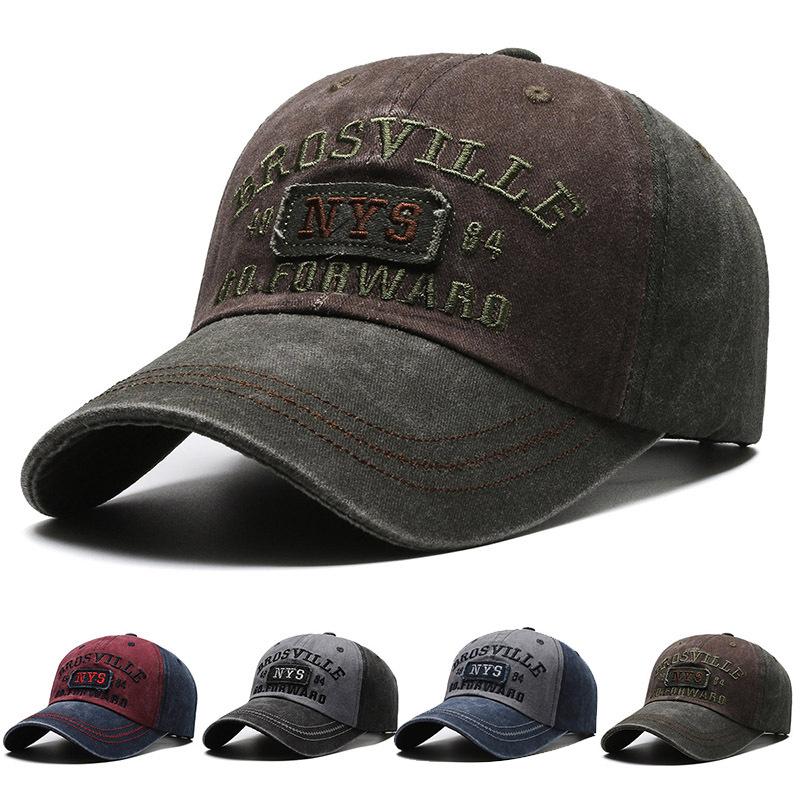 Distressed Vintage Trucker / Baseball Cap Cotton Men Women Adjustable Denim Hat