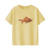 Beautiful Goldfish Print Short Sleeved Round Neck Womens Tshirt for Spring and Summer Versatile Womens Tshirt
