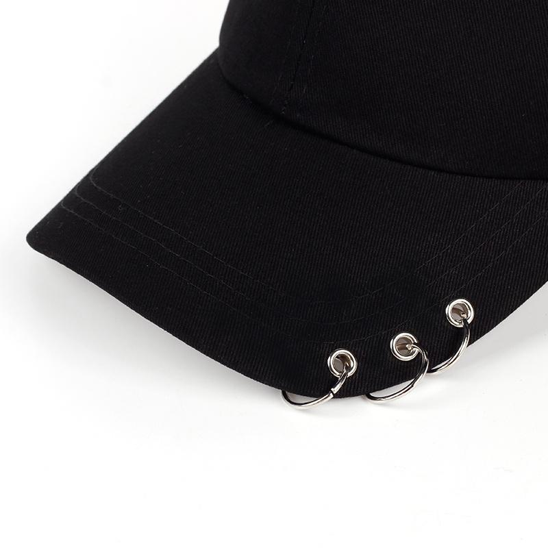 Casual Adjustable Iron Ring Baseball Caps Snapback Cap Casquette Hats  Casual Gorras Dad Hats