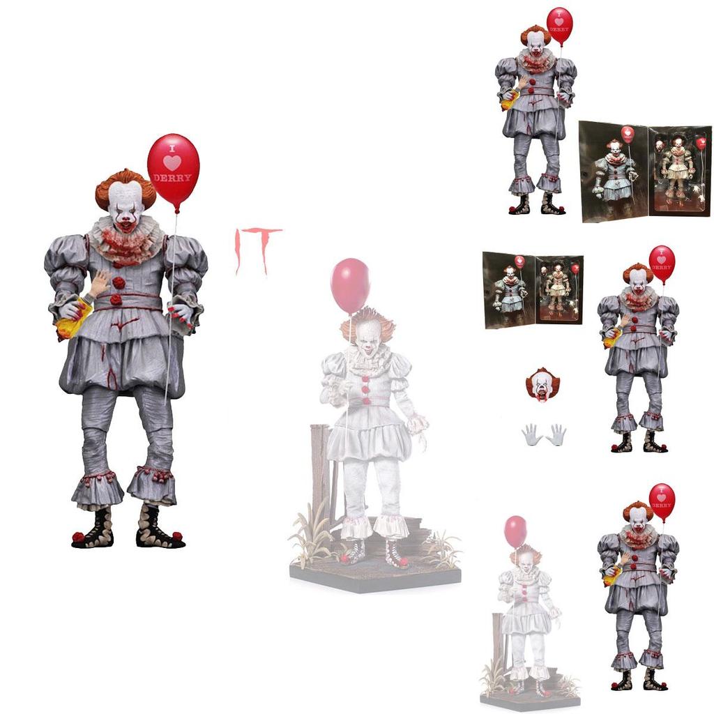 Neca Pennywise 7-Zoll-PVC-Actionfigur Stephen Kings Es-Thema Blutige Sonderausgabe