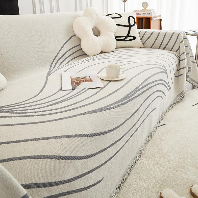 Shoreline Chenille Sofa Handtuch Vier Jahreszeiten Universal All-Inclusive Sofabezug Staubschutz Wohnzimmer Einteiliger Sofabezug Stoff