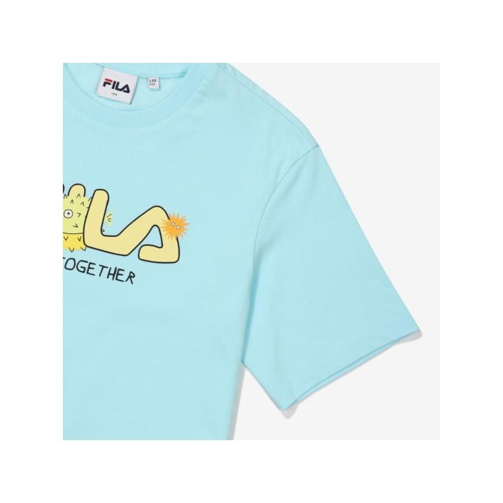 [fila Kids] Marine Graphic T shirT  Fk2rsf2301x miT  q0zFk2rsf2301xmiT