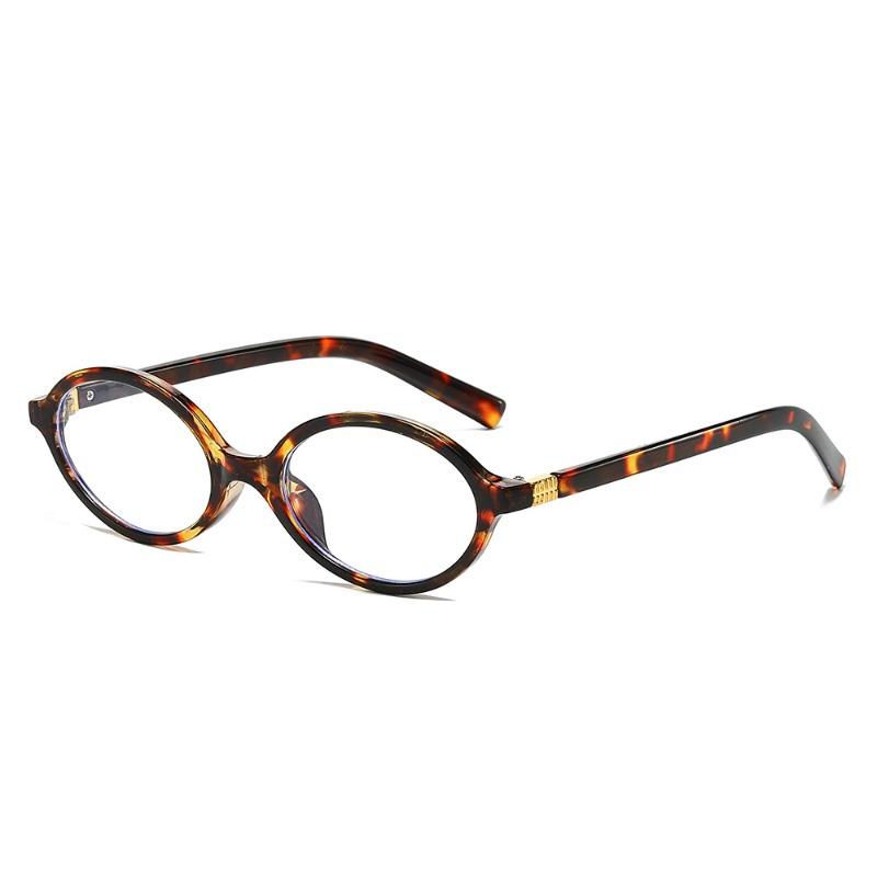 

Small Oval Glasses Frame Women Anti Blue Light Ins Popular Blue Light Blocking Eyeglasses Ladies леопардовый