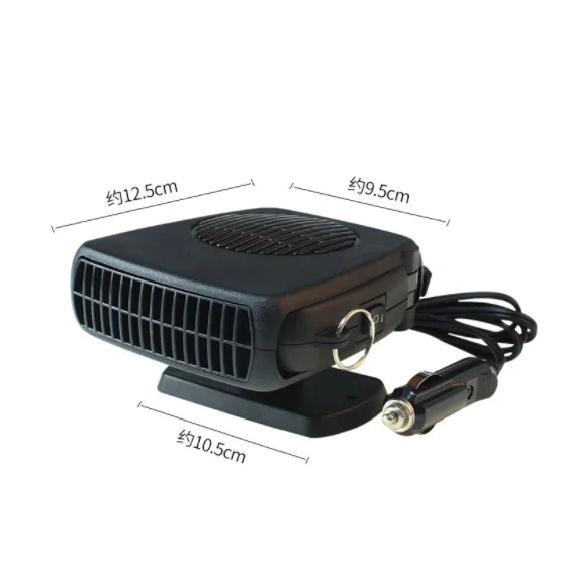 NEWEST Car Heater 12V/24V 150W 200W Portable Car Heater Fan 2 IN 1 Cooling Heating Auto Windshield Defroster Car Anti-Fog Heater black 12V-J