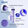 Zestaw filtrów zamiennych do odkurzaczy bezprzewodowych Dyson serii V7/V8 Fioletowy