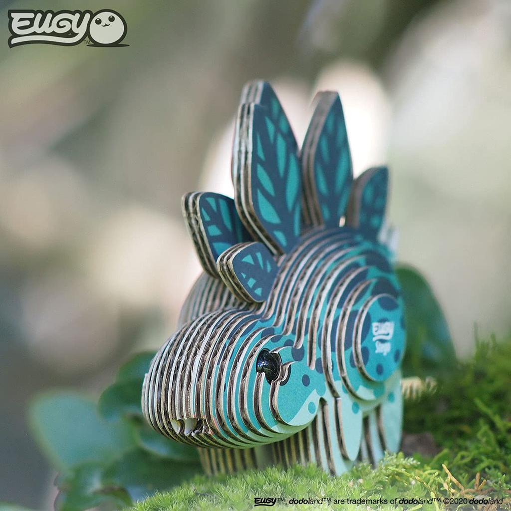 EUGY Stegosaurus Paper Puzzle - A Fun Educational Toy for Elementary School Boys and Girls, As Well As Adults, Making It a Great Gift.