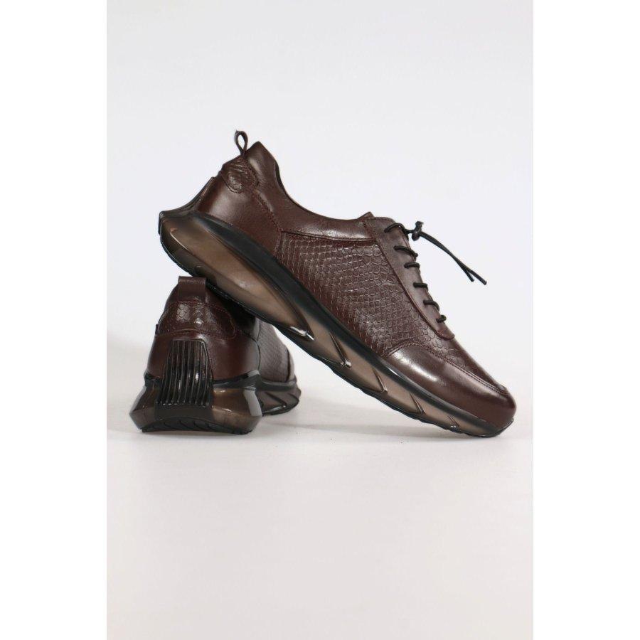 Men's Genuine Leather Thick Sole Casual Sports Shoes