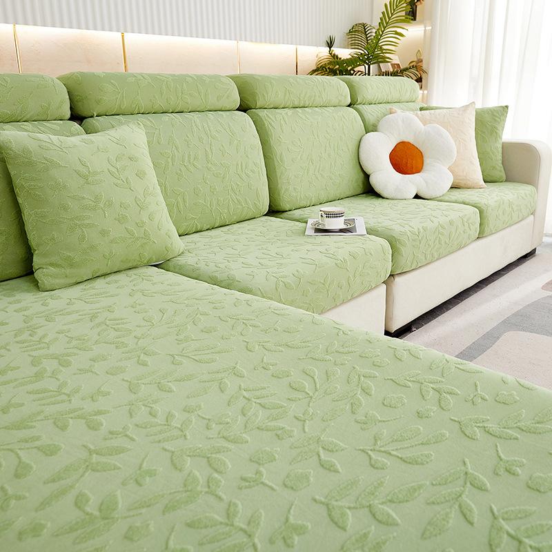 New Jacquard Velvet Stretch Sofa Cover Four Seasons Universal Sofa Cushion Anti-Cat Scratch All-Inclusive All-Purpose Sofa Fit