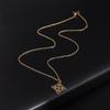 Fashion Trend Creative Design Hollow Witch Knot Stainless Steel Pendant Womens Necklace Classic Charm Jewelry Gift