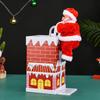 Electric Music Santa Claus Climbing Chimney Toy - Creative Christmas Gift & Ornament for Kids