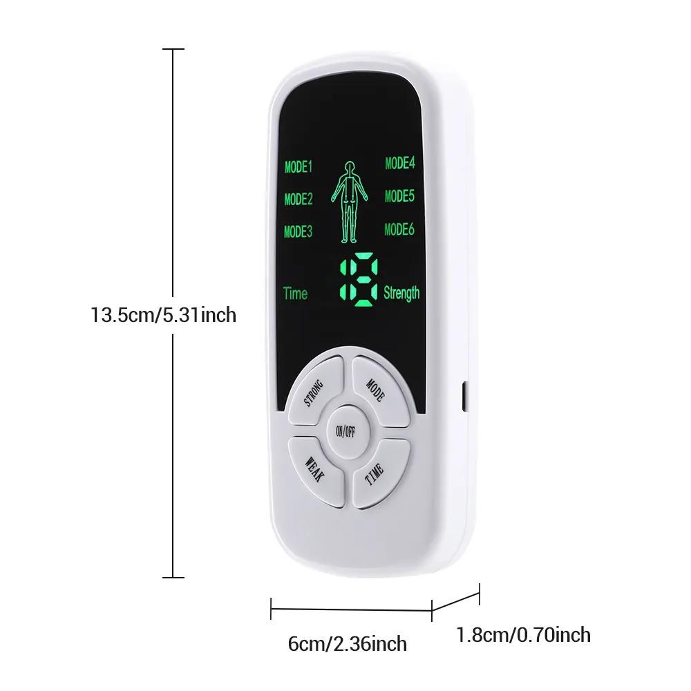 EMS Electric Muscle Therapy Massager Stimulator 6 Modes Tens Unit Machine Meridian Physiotherapy Pulse Abdominal Prostate Body Massager