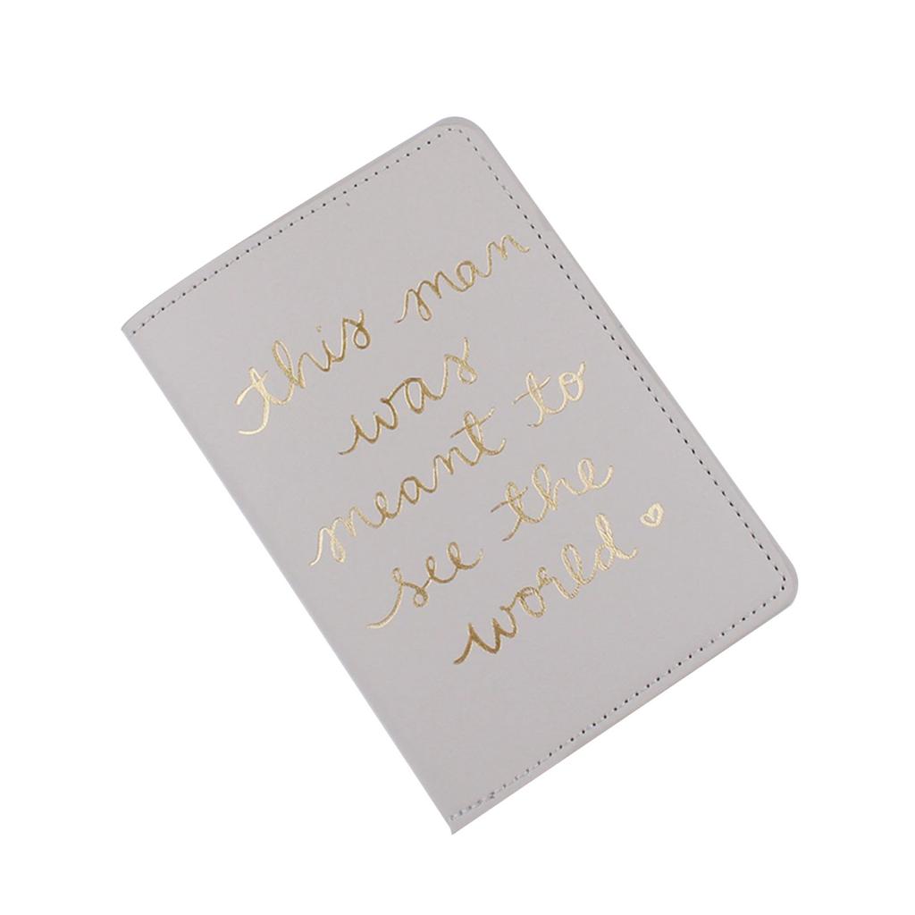 Lover Couple Passport Cover Holder Hot Stamping Letters for Women Men Travel Fashion Weddings Gift
